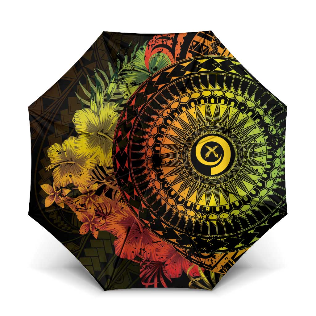 Vanuatu Umbrella Hibisus Polynesian Pattern Reggae - Polynesian Pride
