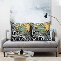 New Zealand Australia Rugby Pillow Cover Wallabies Aboriginal All Black Maori Tiki Together LT14 - Polynesian Pride