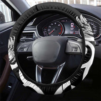 New Zealand Australia Rugby Steering Wheel Cover Wallabies Aboriginal All Black Maori Tiki Together - Polynesian Pride
