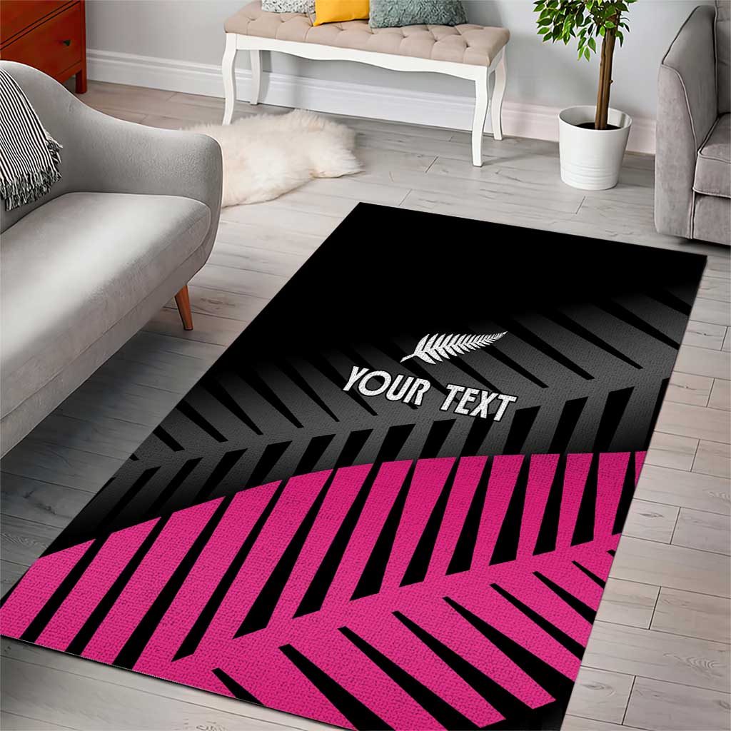 New Zealand Silver Fern Rugby Custom Area Rug 2025 All Black Go Champions LT14 - Polynesian Pride