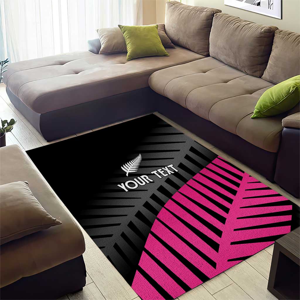 New Zealand Silver Fern Rugby Custom Area Rug 2025 All Black Go Champions LT14 - Polynesian Pride