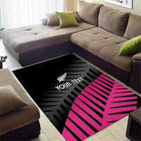 New Zealand Silver Fern Rugby Custom Area Rug 2025 All Black Go Champions LT14 - Polynesian Pride