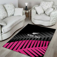 New Zealand Silver Fern Rugby Custom Area Rug 2025 All Black Go Champions LT14 - Polynesian Pride