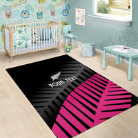 New Zealand Silver Fern Rugby Custom Area Rug 2025 All Black Go Champions LT14 - Polynesian Pride