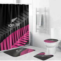 New Zealand Silver Fern Rugby Custom Bathroom Set 2025 All Black Go Champions - Polynesian Pride