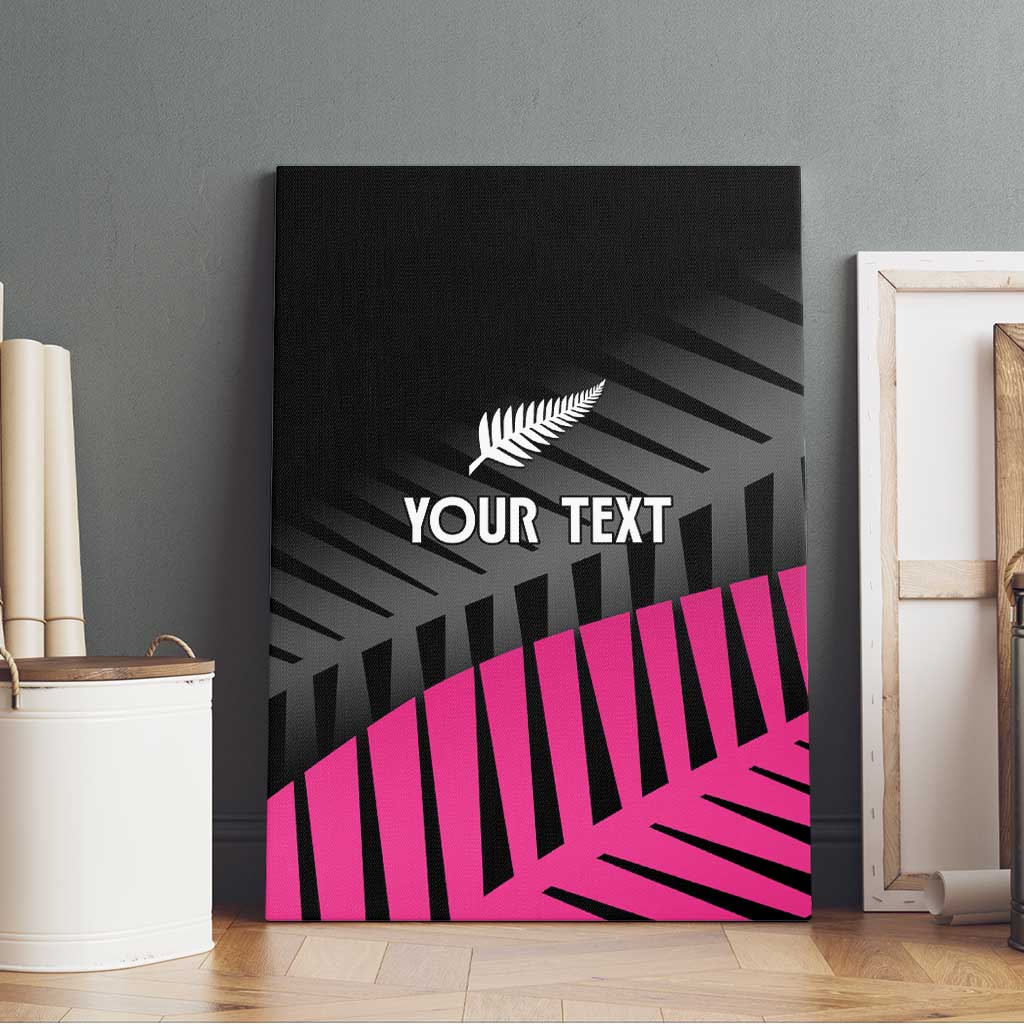 New Zealand Silver Fern Rugby Custom Canvas Wall Art 2025 All Black Go Champions - Polynesian Pride