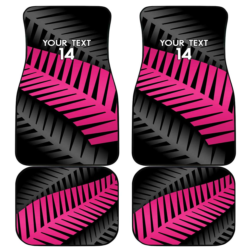 New Zealand Silver Fern Rugby Custom Car Mats 2025 All Black Go Champions LT14 - Polynesian Pride