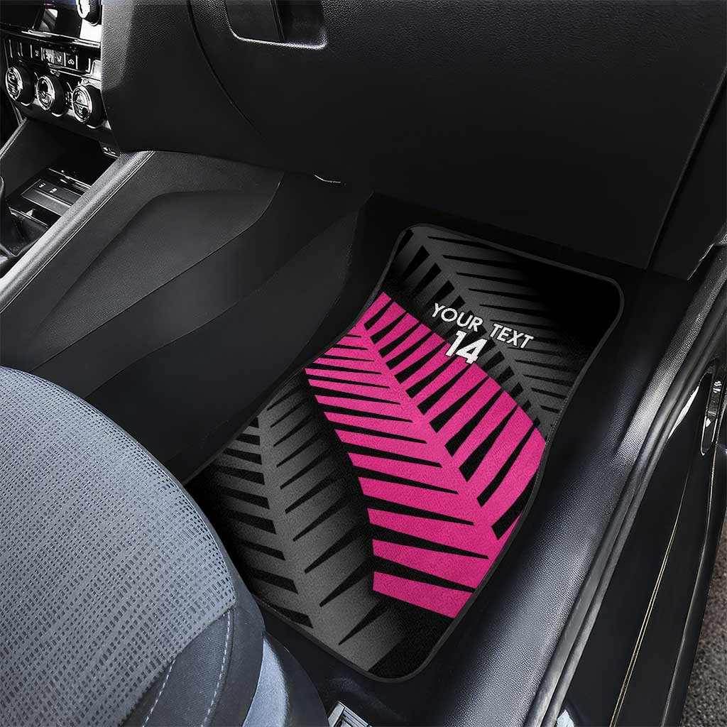 New Zealand Silver Fern Rugby Custom Car Mats 2025 All Black Go Champions LT14 - Polynesian Pride
