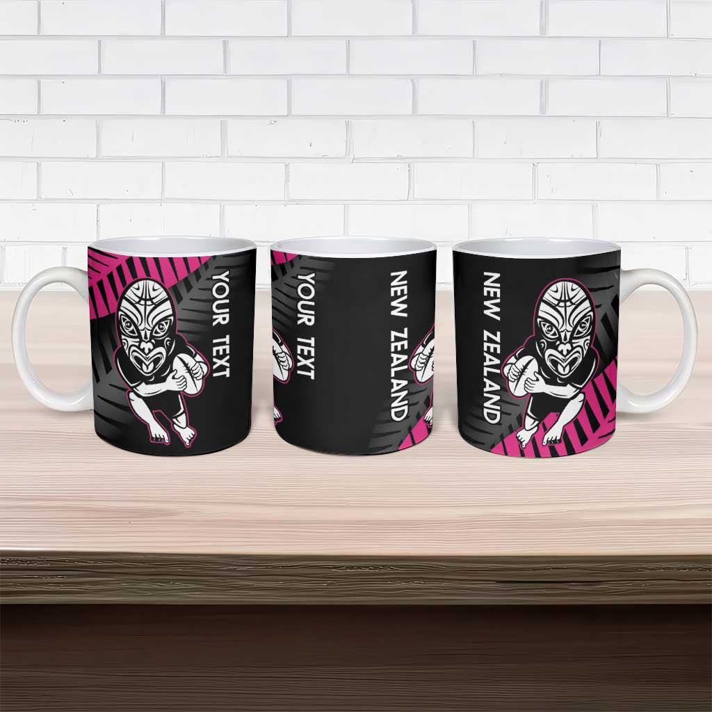New Zealand Silver Fern Rugby Custom Ceramic Mug 2025 All Black Go Champions - Polynesian Pride
