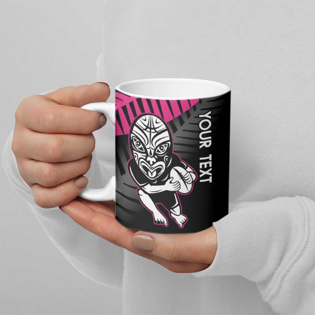 New Zealand Silver Fern Rugby Custom Ceramic Mug 2025 All Black Go Champions - Polynesian Pride