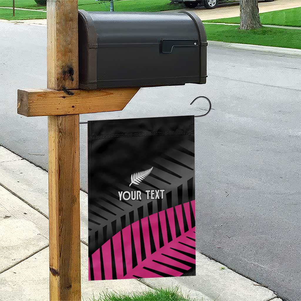 New Zealand Silver Fern Rugby Custom Garden Flag 2025 All Black Go Champions - Polynesian Pride