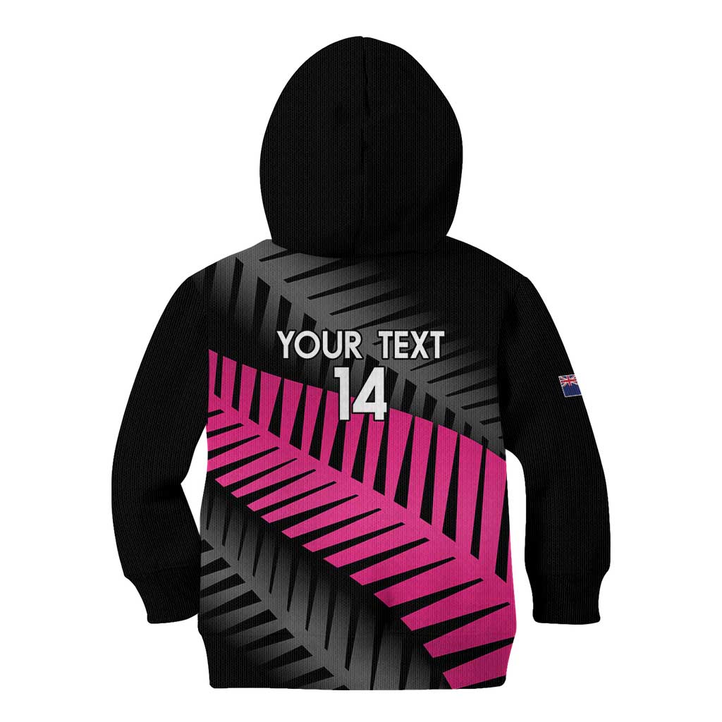 New Zealand Silver Fern Rugby Custom Kid Hoodie 2025 All Black Go Champions - Polynesian Pride