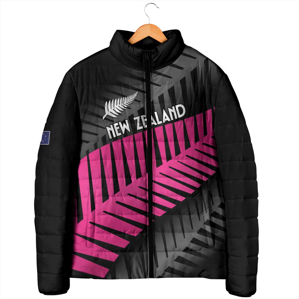 New Zealand Silver Fern Rugby Custom Padded Jacket 2025 All Black Go Champions - Polynesian Pride