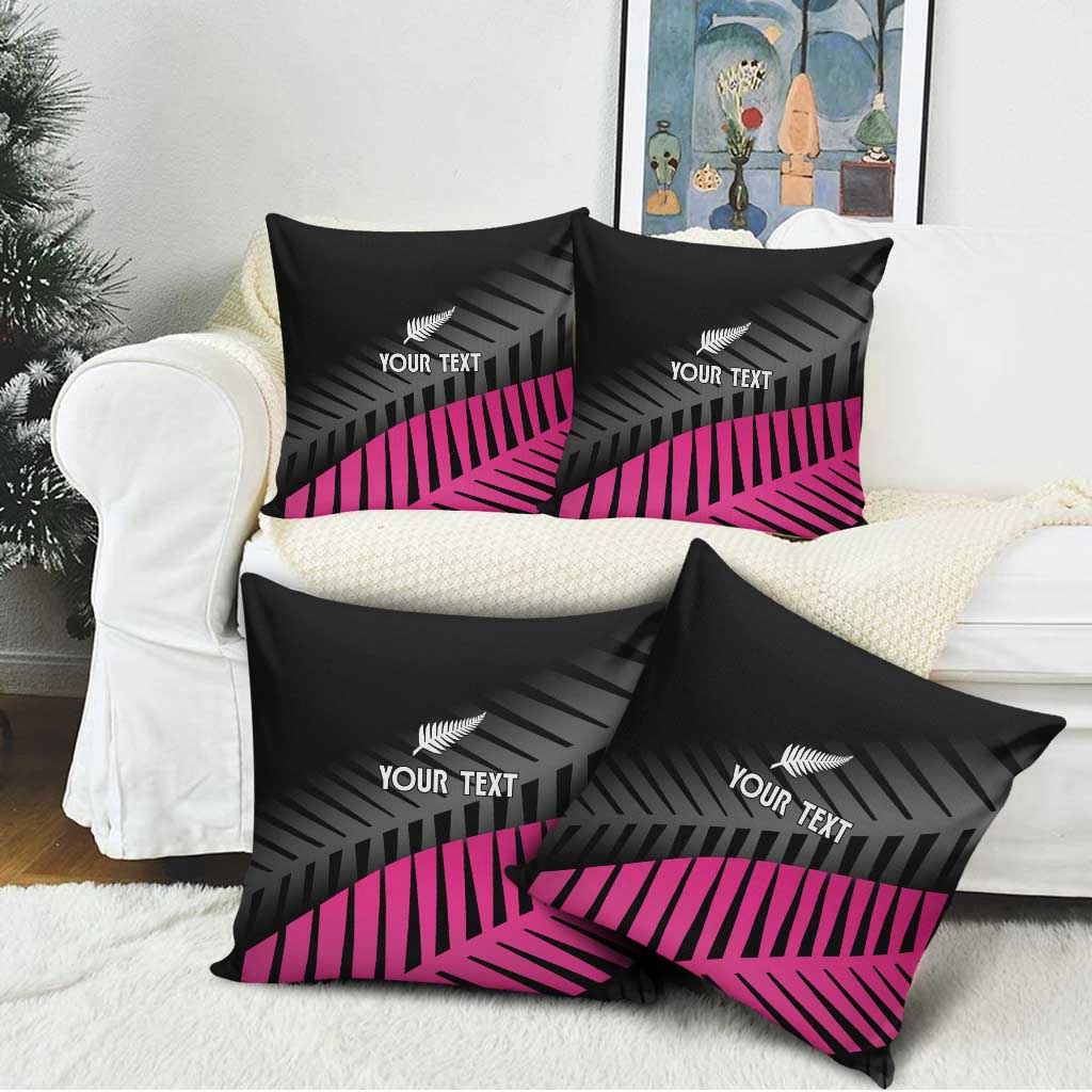 New Zealand Silver Fern Rugby Custom Pillow Cover 2025 All Black Go Champions LT14 - Polynesian Pride