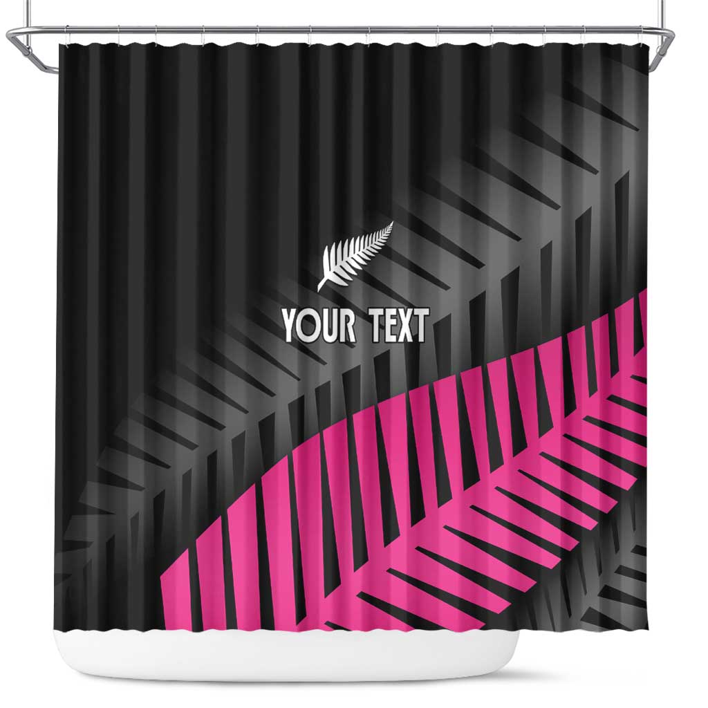 New Zealand Silver Fern Rugby Custom Shower Curtain 2025 All Black Go Champions - Polynesian Pride