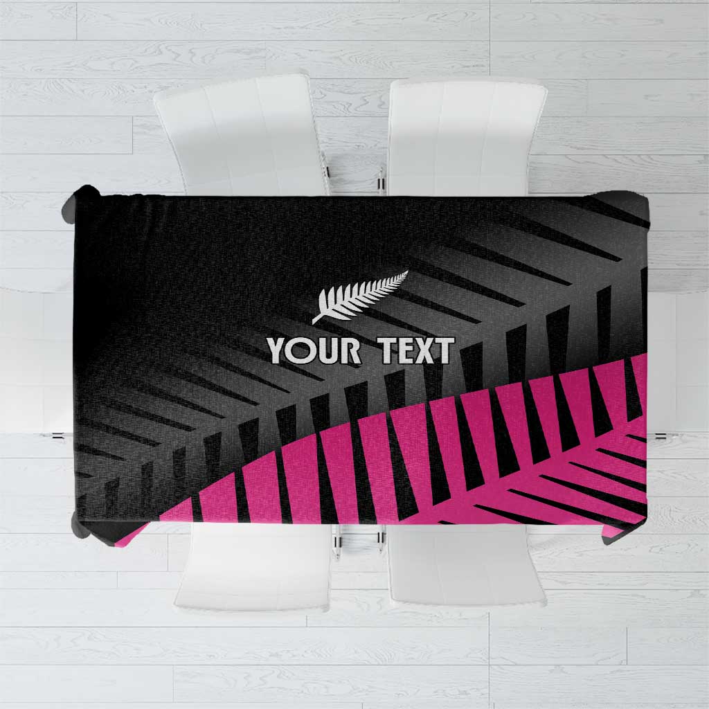 New Zealand Silver Fern Rugby Custom Tablecloth 2025 All Black Go Champions - Polynesian Pride