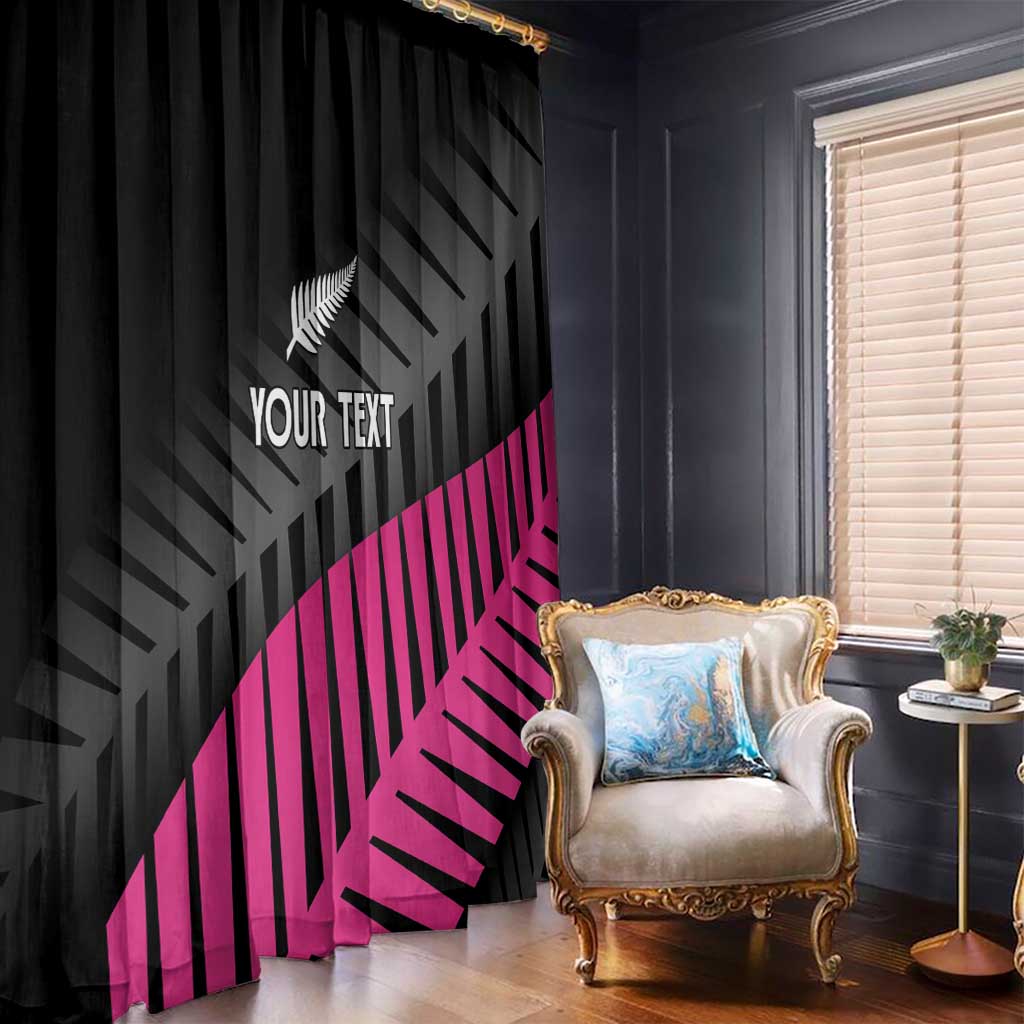 New Zealand Silver Fern Rugby Custom Window Curtain 2025 All Black Go Champions LT14 - Polynesian Pride