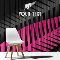 New Zealand Silver Fern Rugby Custom Window Curtain 2025 All Black Go Champions LT14 - Polynesian Pride