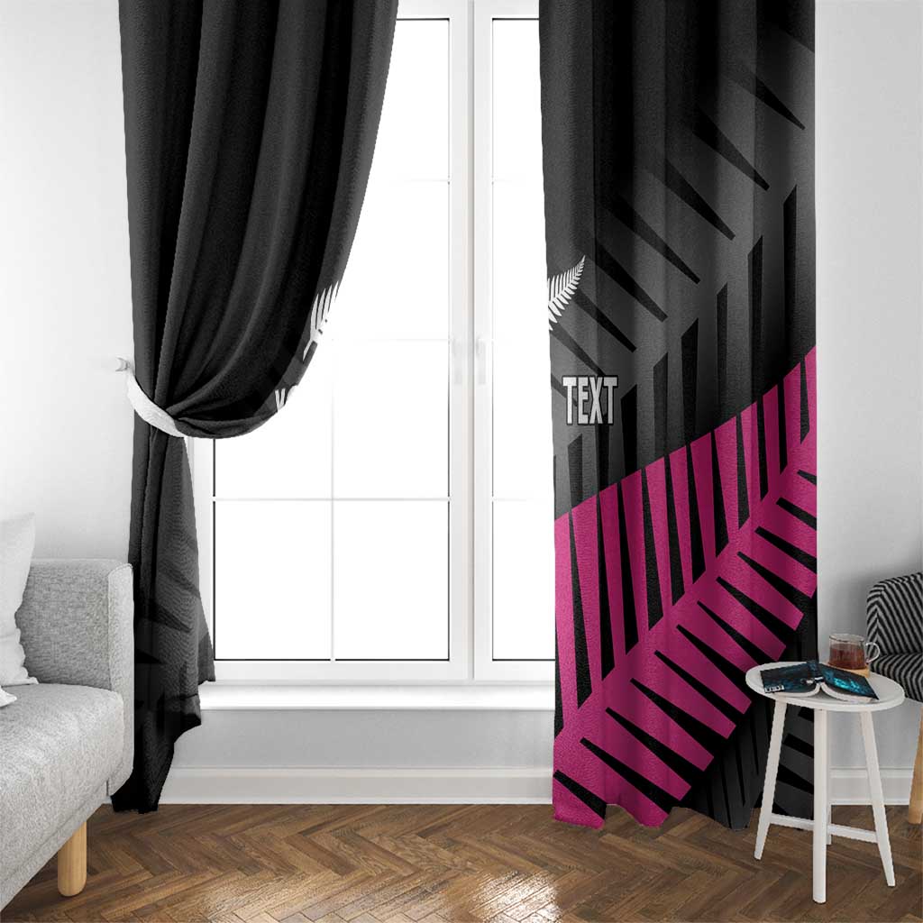 New Zealand Silver Fern Rugby Custom Window Curtain 2025 All Black Go Champions LT14 - Polynesian Pride