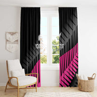 New Zealand Silver Fern Rugby Custom Window Curtain 2025 All Black Go Champions LT14 - Polynesian Pride