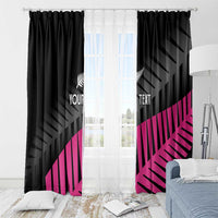 New Zealand Silver Fern Rugby Custom Window Curtain 2025 All Black Go Champions LT14 - Polynesian Pride