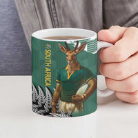 New Zealand South Africa Rugby Ceramic Mug Springboks Kente All Black Maori Together - Polynesian Pride