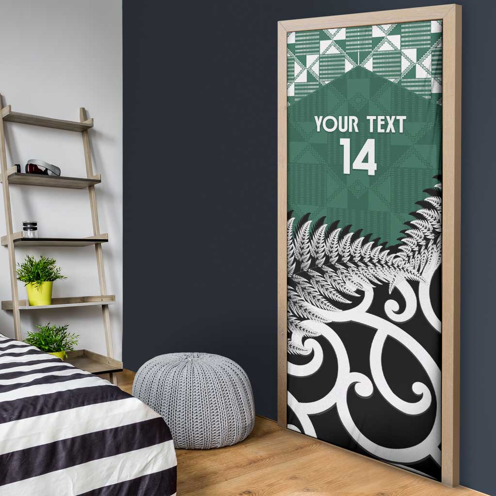 New Zealand South Africa Rugby Door Cover Springboks Kente All Black Maori Together - Polynesian Pride