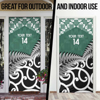 New Zealand South Africa Rugby Door Cover Springboks Kente All Black Maori Together - Polynesian Pride