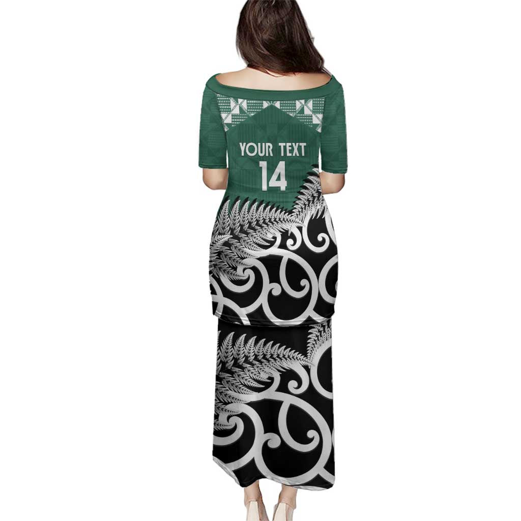 New Zealand South Africa Rugby Custom Family Matching Puletasi and Hawaiian Shirt Springboks Kente All Black Maori Together - Polynesian Pride