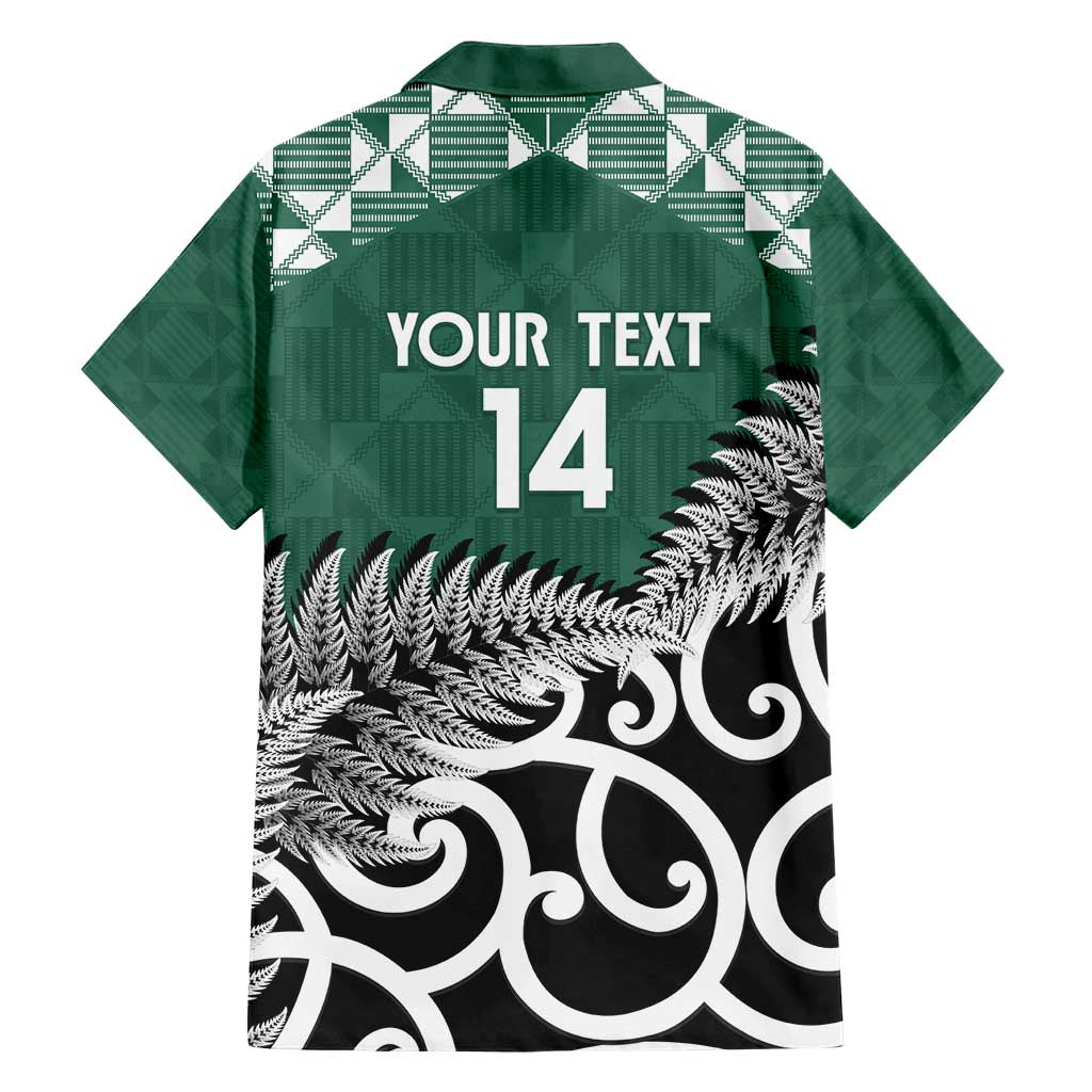 New Zealand South Africa Rugby Custom Family Matching Short Sleeve Bodycon Dress and Hawaiian Shirt Springboks Kente All Black Maori Together - Polynesian Pride