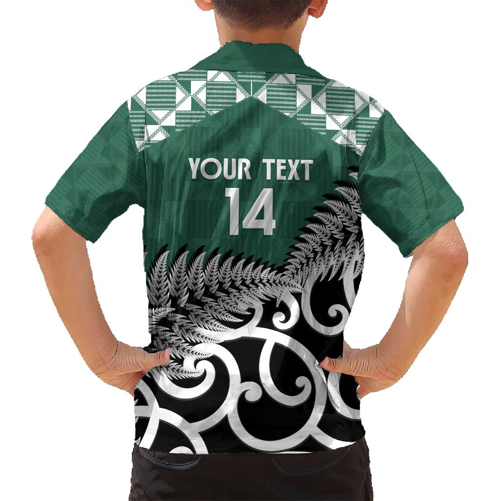 New Zealand South Africa Rugby Custom Family Matching Summer Maxi Dress and Hawaiian Shirt Springboks Kente All Black Maori Together - Polynesian Pride