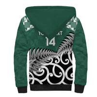 New Zealand South Africa Rugby Custom Sherpa Hoodie Springboks Kente All Black Maori Together LT14 - Polynesian Pride