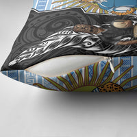 New Zealand Argentina Rugby Pillow Cover 2025 Los Pumas All Black Together LT14 - Polynesian Pride