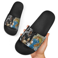 New Zealand Argentina Rugby Slide Sandals 2025 Los Pumas All Black Together LT14 - Polynesian Pride