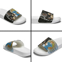 New Zealand Argentina Rugby Slide Sandals 2025 Los Pumas All Black Together LT14 - Polynesian Pride