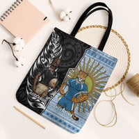 New Zealand Argentina Rugby Tote Bag 2025 Los Pumas All Black Together LT14 Black Strap One Size Black - Polynesian Pride