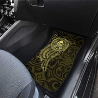New Zealand Skull Darts Car Mats Aotearoa Maori Chest Tattoo Stylized Gold LT14 - Polynesian Pride