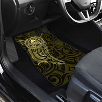 New Zealand Skull Darts Car Mats Aotearoa Maori Chest Tattoo Stylized Gold LT14 - Polynesian Pride