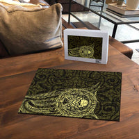 New Zealand Skull Darts Puzzle Aotearoa Maori Chest Tattoo Stylized Gold - Polynesian Pride