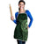 New Zealand Skull Darts Apron Aotearoa Maori Chest Tattoo Stylized Green - Polynesian Pride