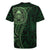 New Zealand Skull Darts Rugby Jersey Aotearoa Maori Chest Tattoo Stylized Green - Polynesian Pride