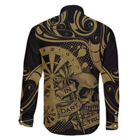 New Zealand Darts Family Matching Puletasi and Hawaiian Shirt Skull In Dart We Trust Maori Pattern - Polynesian Pride