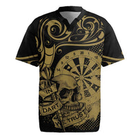 New Zealand Darts Rugby Jersey Skull In Dart We Trust Maori Pattern - Polynesian Pride