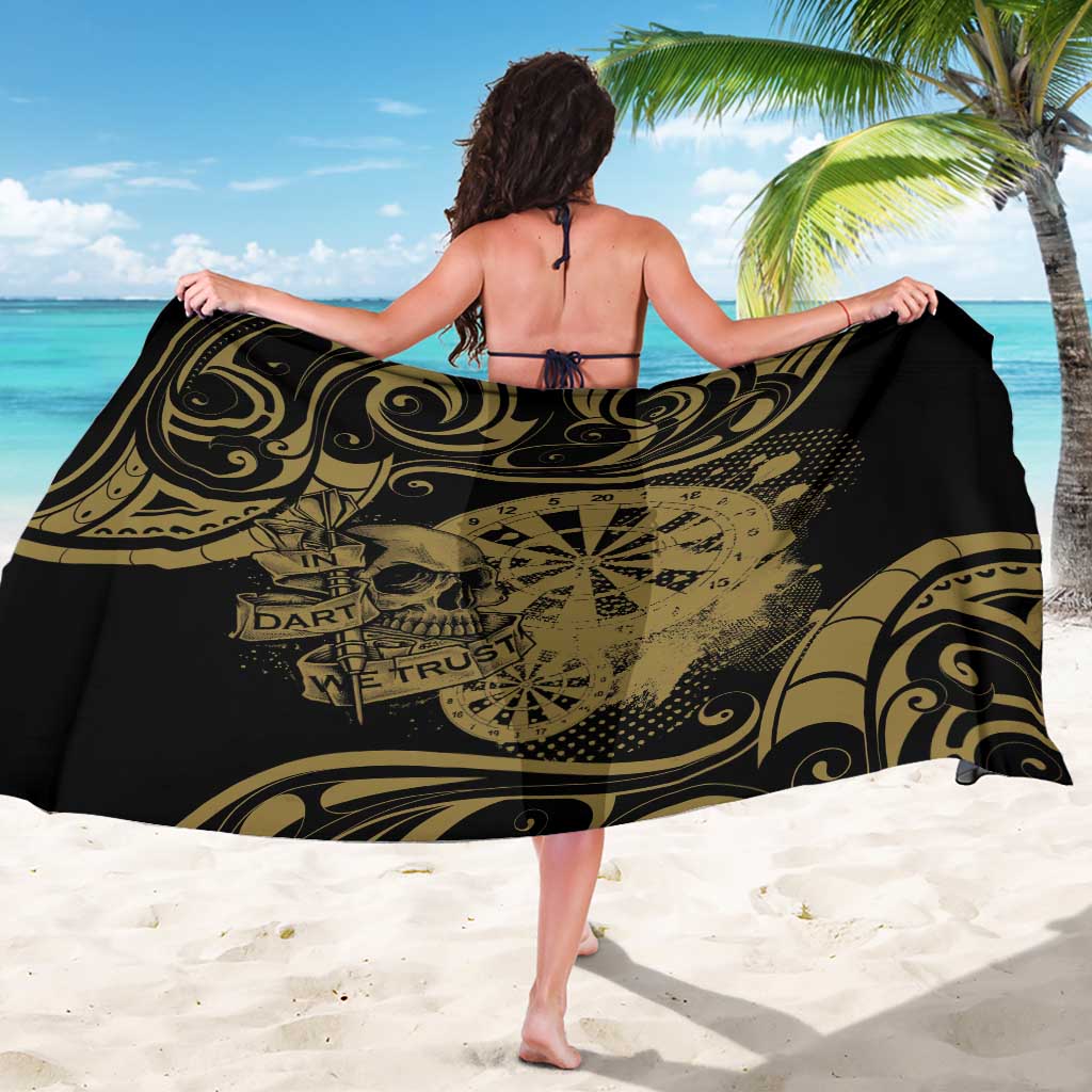 New Zealand Darts Sarong Skull In Dart We Trust Maori Pattern LT14 - Polynesian Pride