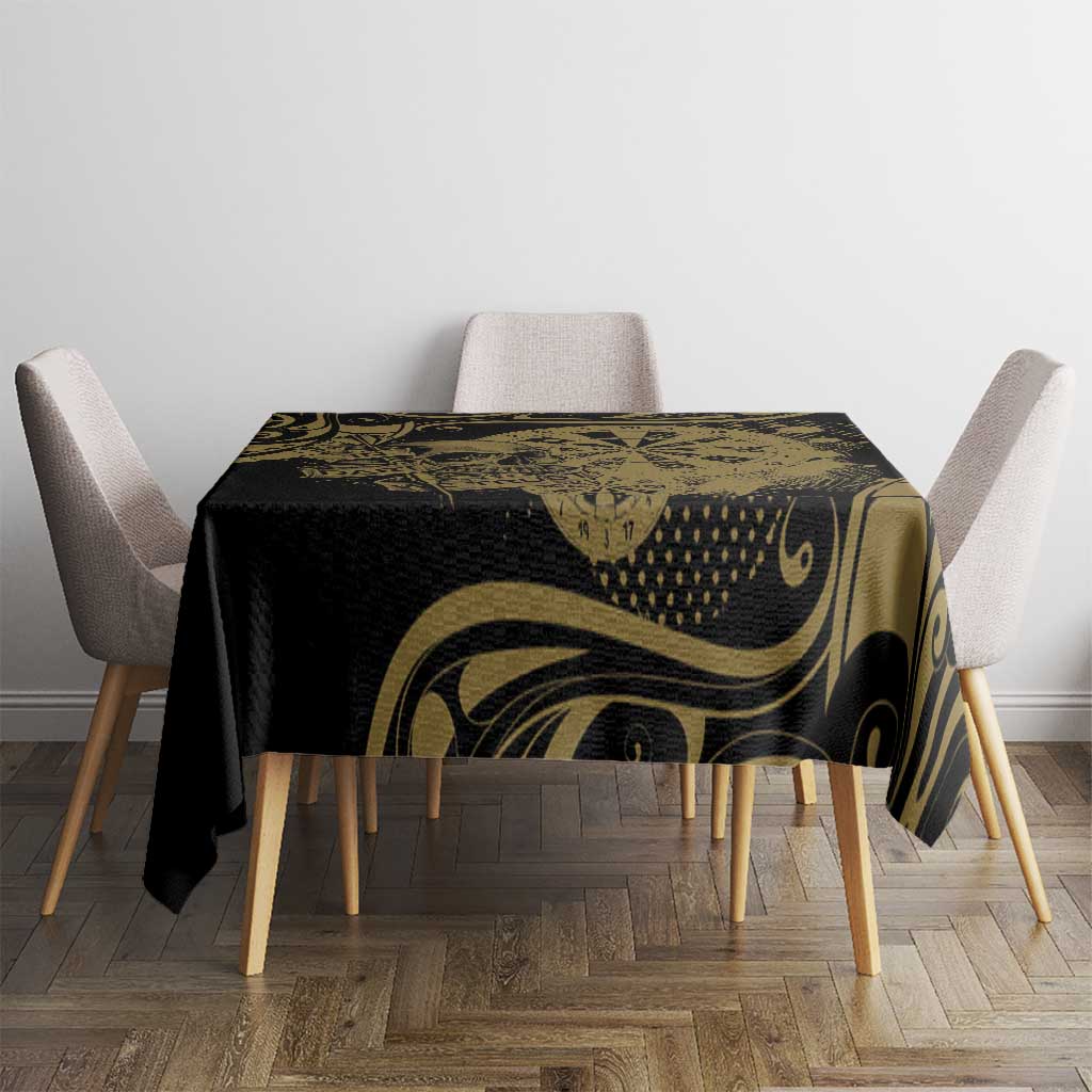 New Zealand Darts Tablecloth Skull In Dart We Trust Maori Pattern - Polynesian Pride
