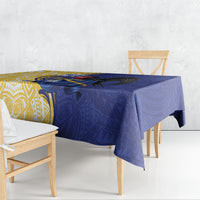 Nauru Angam Day Tablecloth Naoero Frigatebird With Flag Proud LT14 - Polynesian Pride