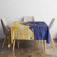 Nauru Angam Day Tablecloth Naoero Frigatebird With Flag Proud LT14 - Polynesian Pride