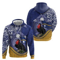 Magnificent Frigatebird Nauru Hoodie Pandanus Weaving Polynesian Pattern LT14 - Polynesian Pride