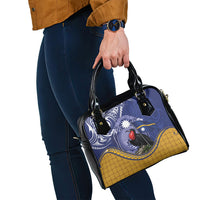 Magnificent Frigatebird Nauru Shoulder Handbag Pandanus Weaving Polynesian Pattern LT14 - Polynesian Pride