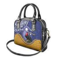 Magnificent Frigatebird Nauru Shoulder Handbag Pandanus Weaving Polynesian Pattern LT14 - Polynesian Pride